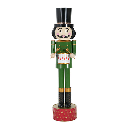 Giant Classic Iron Nutcracker Soldier (Green)