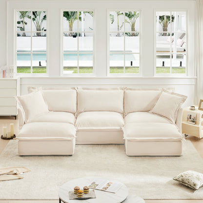Modern Washable Cloud Sofa 3 Seater