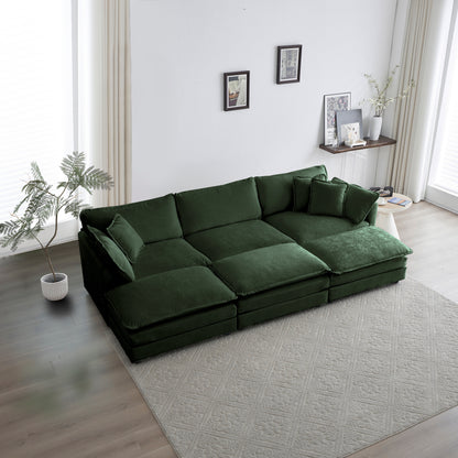 Oversized Cloud Modular Sectional Sofa 3 Seater