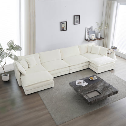 Oversized Cloud U Shape Modular Sectional Sofa