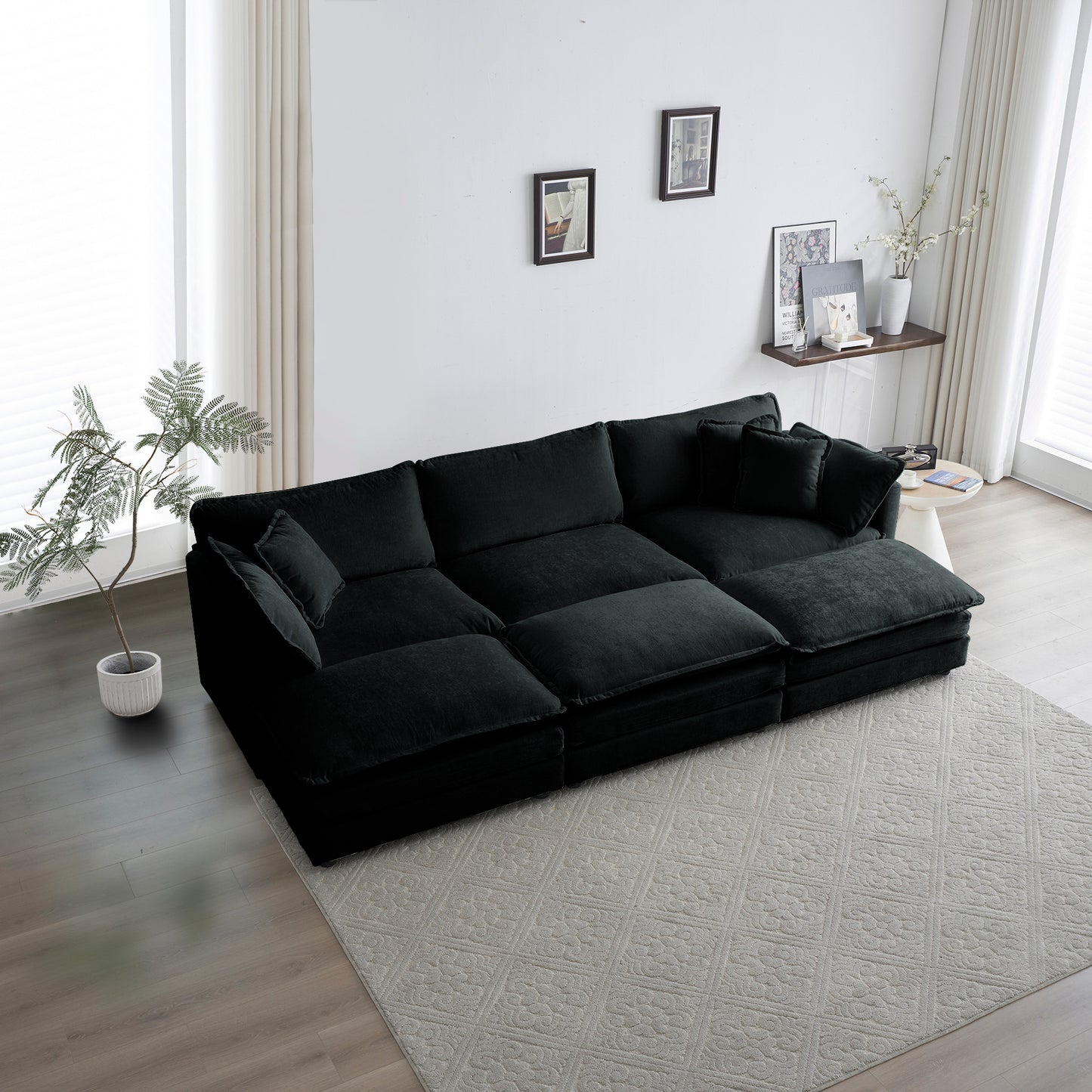 Oversized Cloud Modular Sectional Sofa 3 Seater