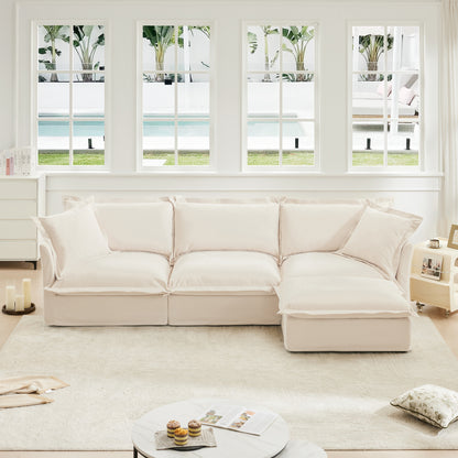 Modern Washable Cloud Sofa 3 Seater