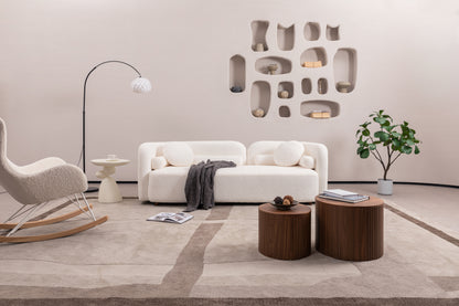 Luxury Modern Japandi Boucle Sofa - 3 Seater