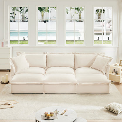 Modern Washable Cloud Sofa 3 Seater