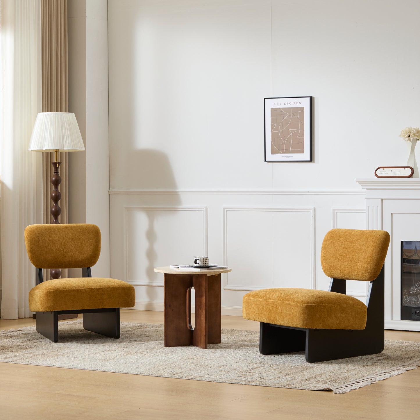 Minimalist Modern Accent Chair (Set of 2)