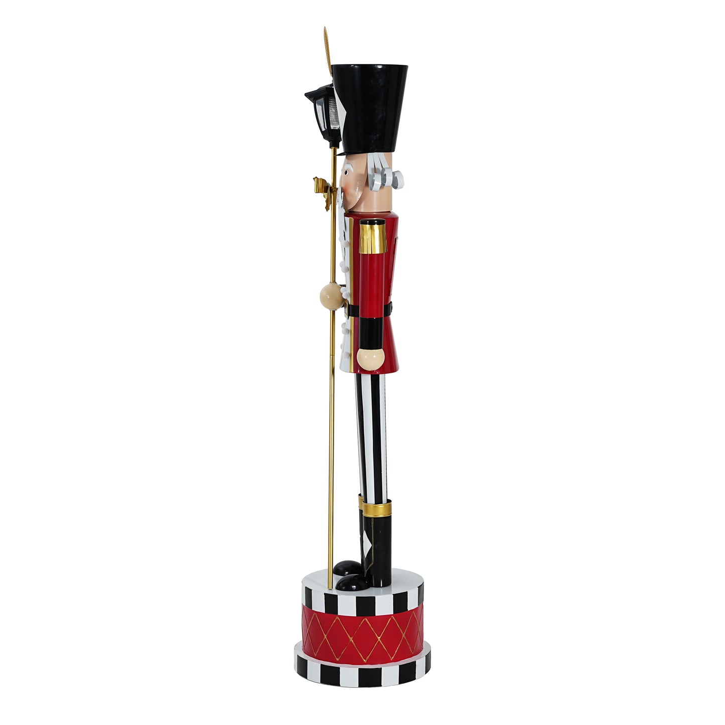 Giant Classic Iron Nutcracker Soldier (Red, Black & White)