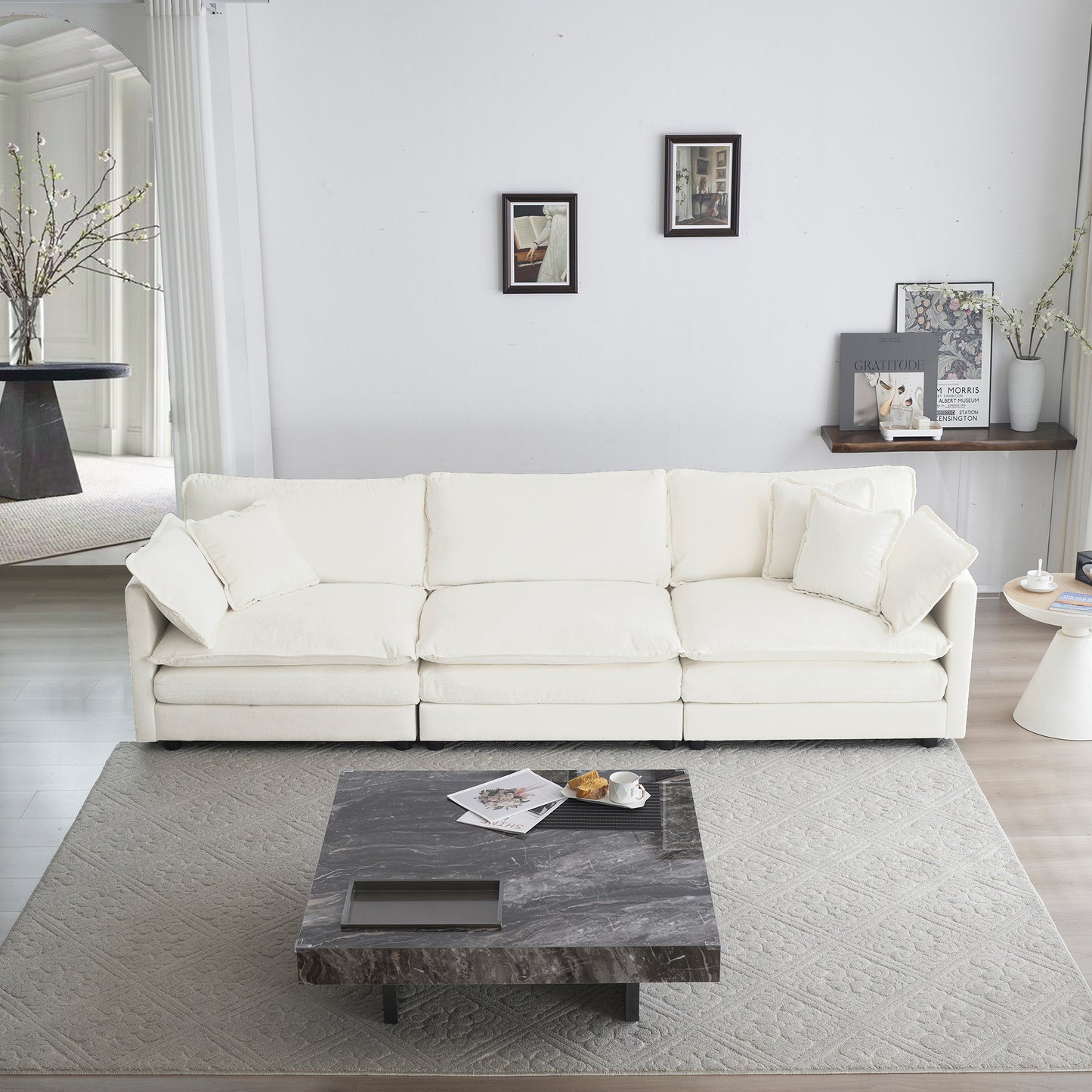 Oversized Cloud Modular Sectional Sofa 3 Seater
