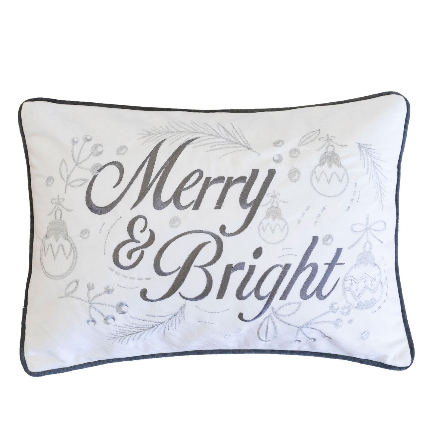 Merry & Bright Christmas Throw Pillow