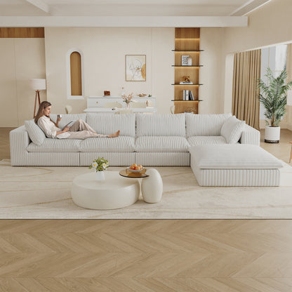 Cloud L Shape Modular Sectional Fully Assembled