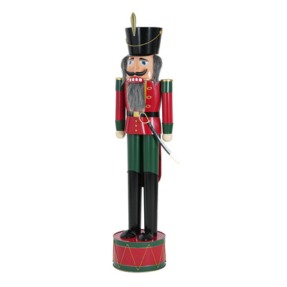 Giant Classic Iron Nutcracker Soldier (Green & Red)