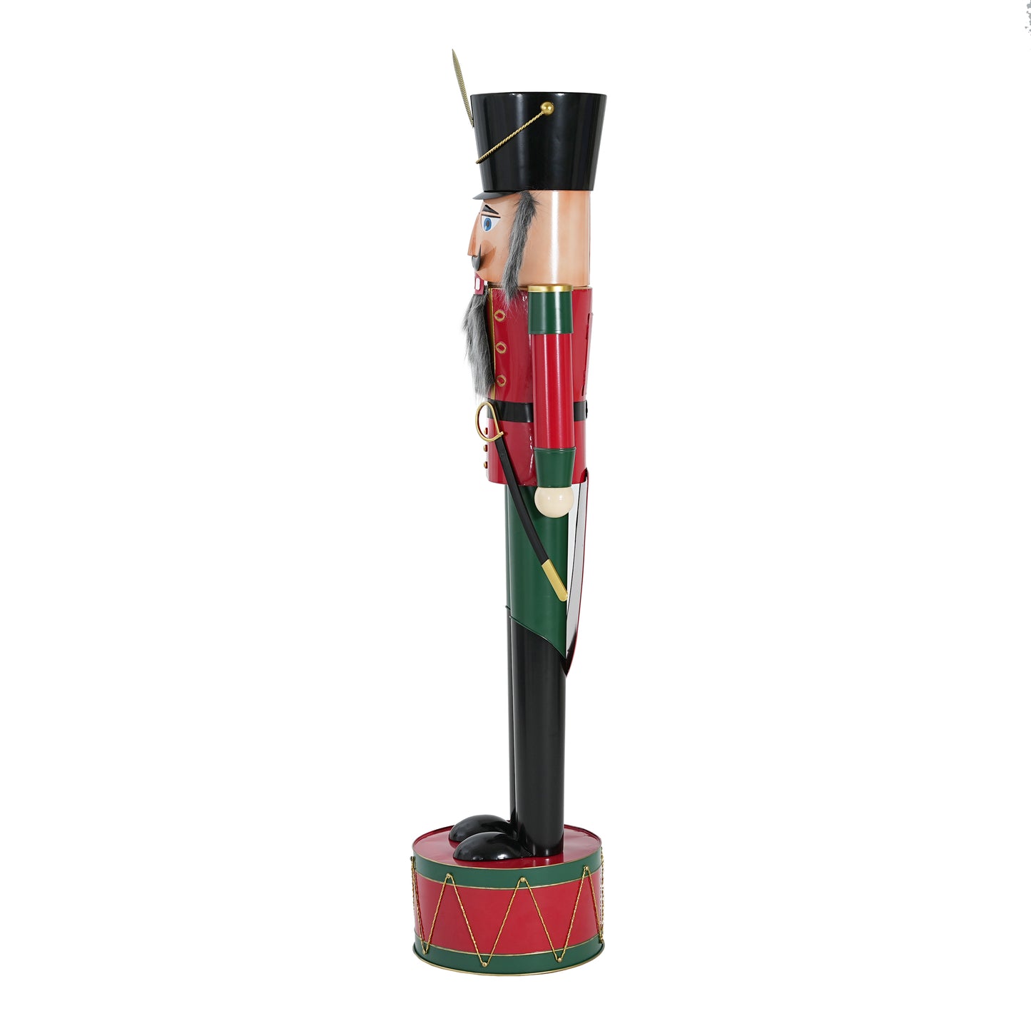 Giant Classic Iron Nutcracker Soldier (Green & Red)