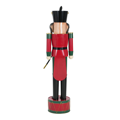 Giant Classic Iron Nutcracker Soldier (Green & Red)
