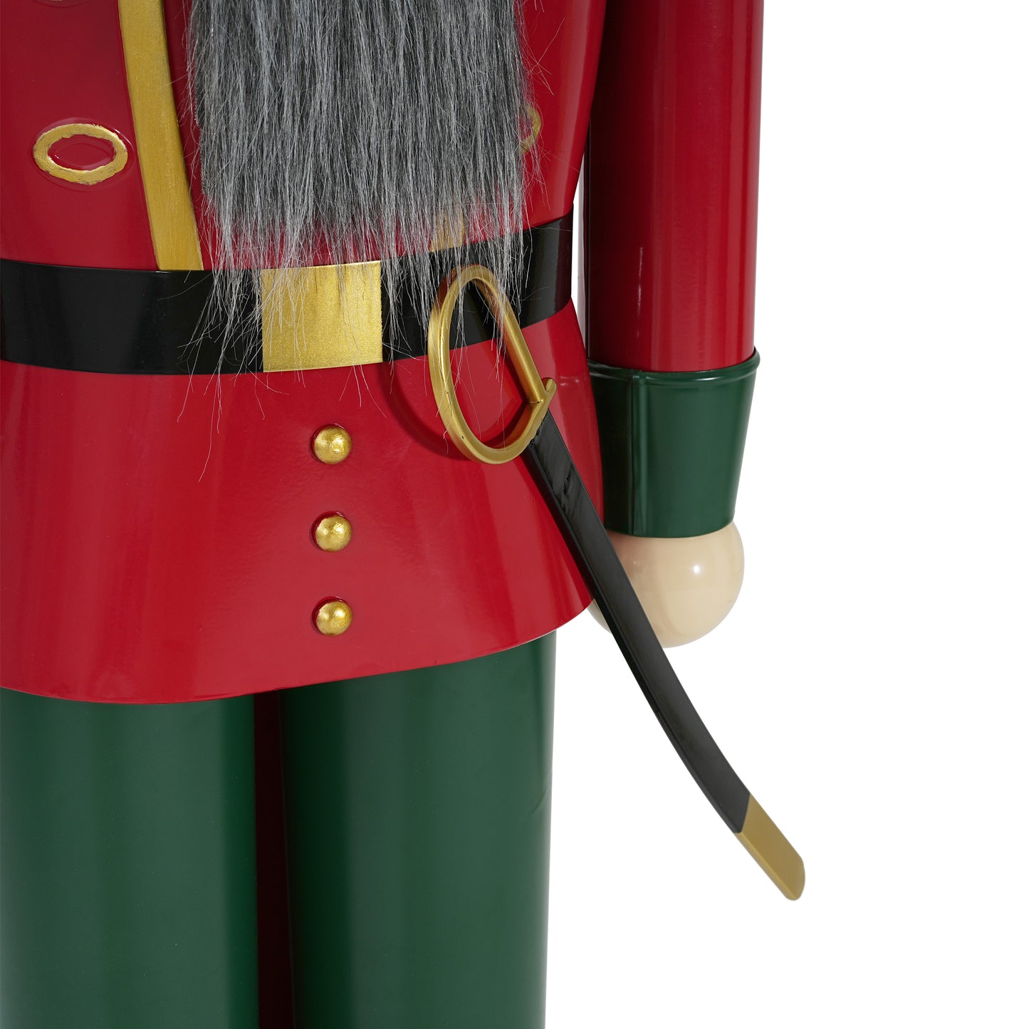Giant Classic Iron Nutcracker Soldier (Green & Red)