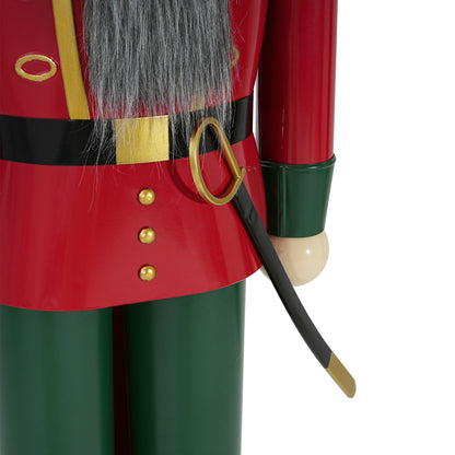 Giant Classic Iron Nutcracker Soldier (Green & Red)