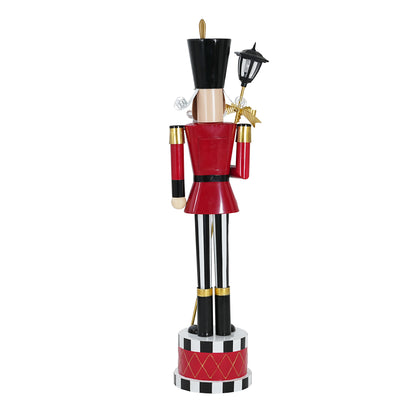 Giant Classic Iron Nutcracker Soldier (Red, Black & White)
