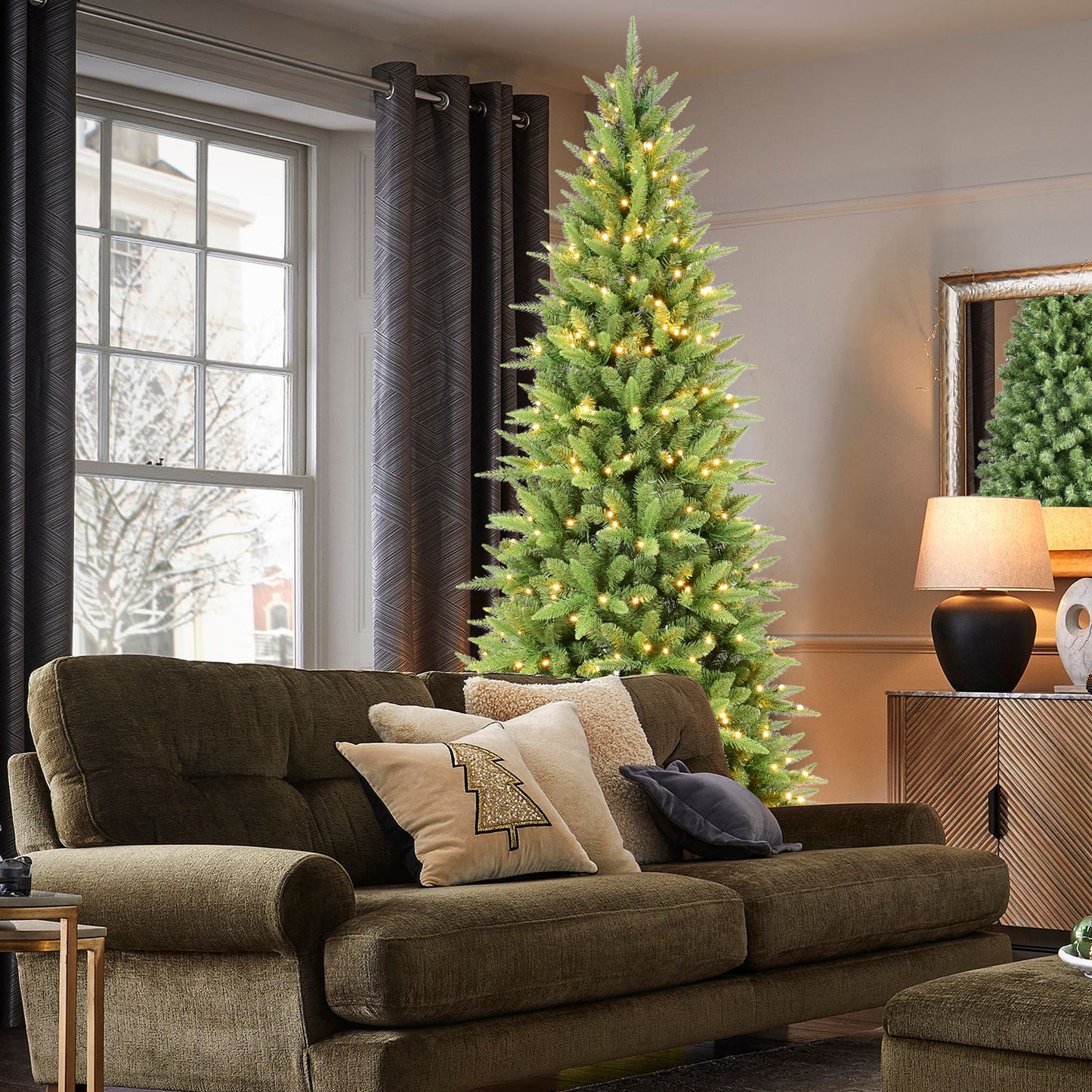 Slim Pencil Artificial Christmas Tree