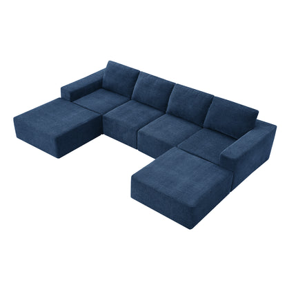 Luxury Modular U Shaped Sectional Fully Assembled
