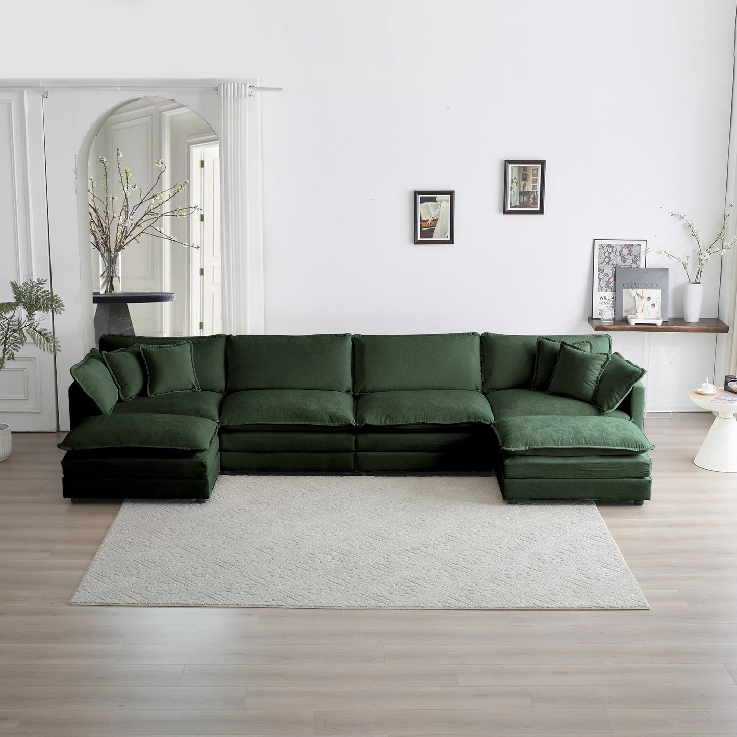 Oversized Cloud U Shape Modular Sectional Sofa