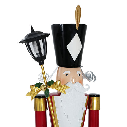 Giant Classic Iron Nutcracker Soldier (Red, Black & White)