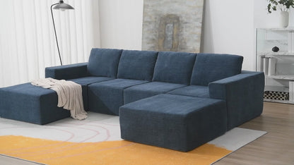 Luxury Modular U Shaped Sectional Fully Assembled